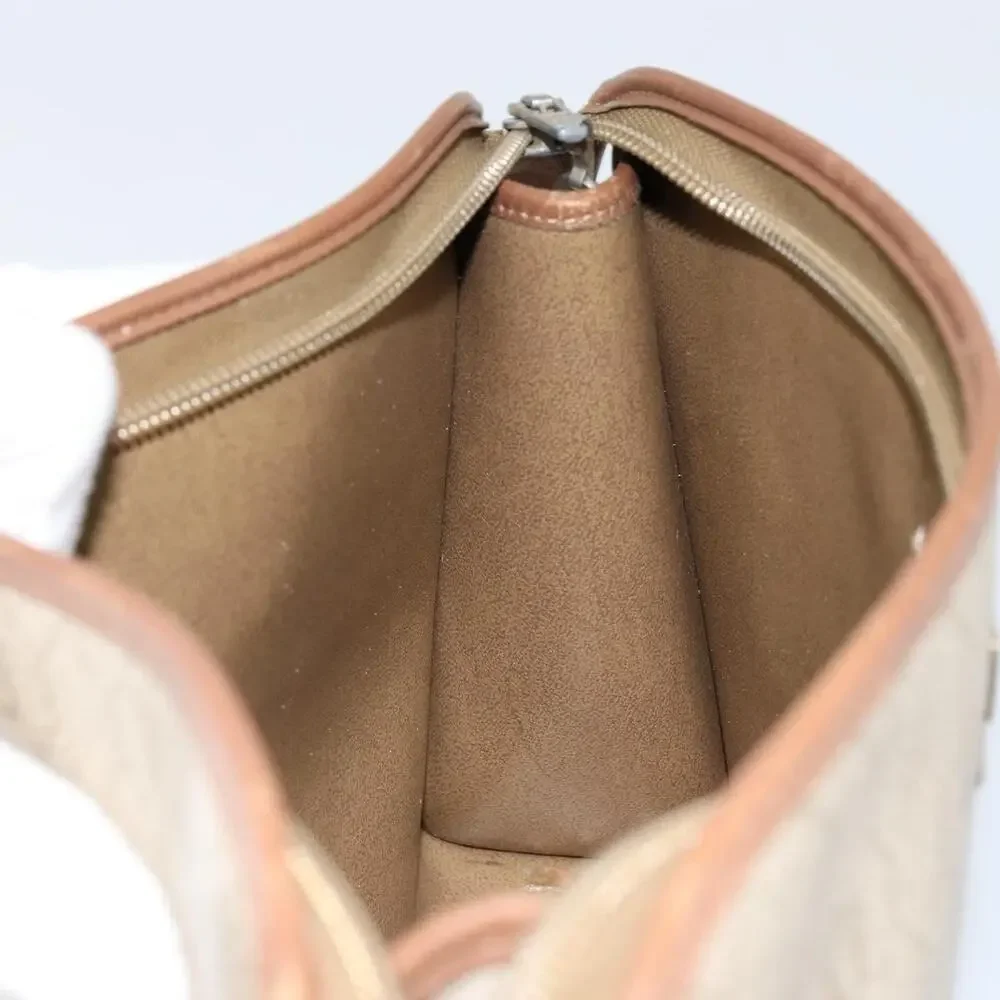 Dior Honeycomb Canvas Clutch Bag Beige